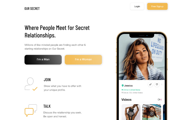 oursecret site